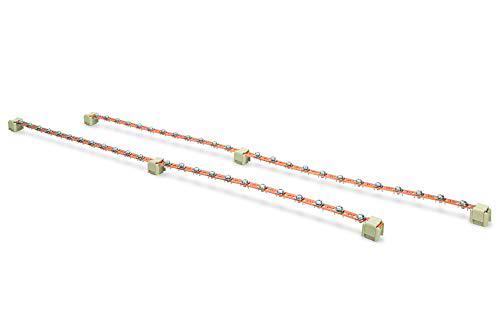 Potential equalization bar set, 2 pcs., 820 mm 2x 24 connection points, incl