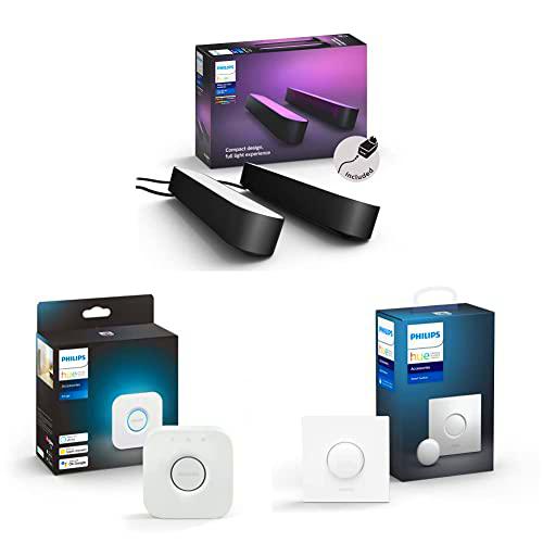 Philips Hue Barra de luz, Hue Play, Luz blanca y colores + Puente