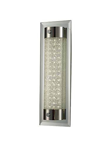 Mantra Iluminación. Modelo TUBE. Plafón para techo o pared de 45 cm fabricado en hierro y cristal acabado en color cromo