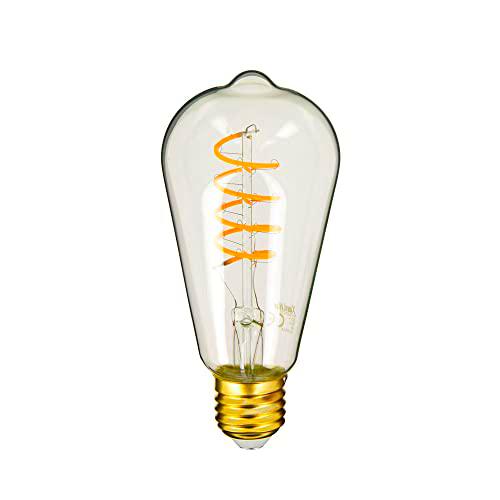 Bombilla LED E27 Vintage ST64 Casquillo E27 - Bombilla E27 LED Filamento ángulo de iluminación 320º