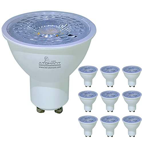 Pack 10x Bombilla LED GU10 9W. Color Blanco Neutro (4500K)