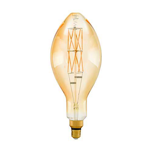 EGLO LED E27 regulable, bombilla vintage ámbar extra grande