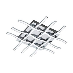Eglo Lasana 1 , Lámpara de techo LED , 6 focos , color cromo y blanco
