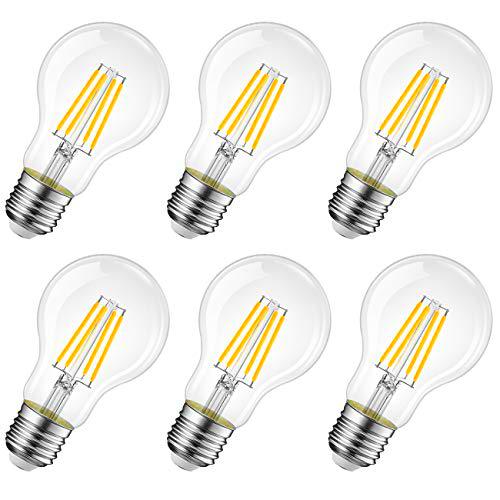 LVWIT Bombillas LED E27 de Filamento (Casquillo Gordo)