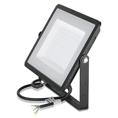 V-TAC Foco LED de exterior negro IP65 Chip Samsung 300 W Color de luz blanco natural