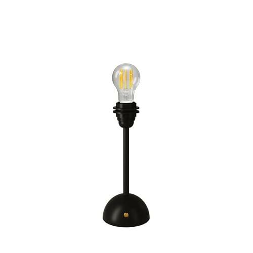 creative cables - Lámpara portátil recargable Cabless12 con bombilla en forma de lágrima y soporte para pantalla