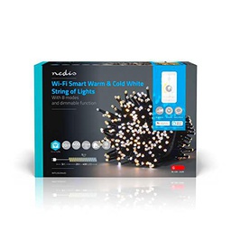 Nedis WIFILX02W400 lumière décorative Guirlande lumineuse décorative Blanc 400 Lampe(s) LED 3,88 W G