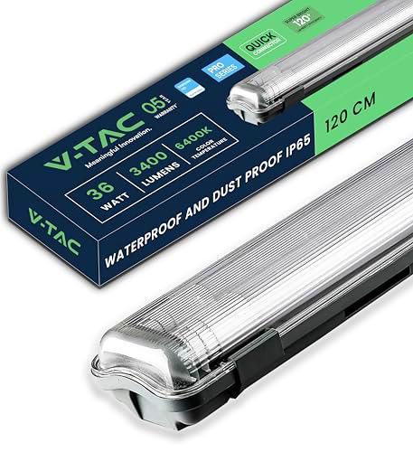 V-TAC Pantalla LED Luminaria Estanca 120 CM - 36W - Chip Samsung