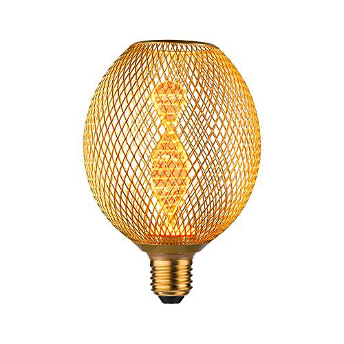 Paulmann 29088 Globo LED Metallic Glow Edition estándar 230V E27 hélice 3,5W 130lm 110mm latón metal 1800K
