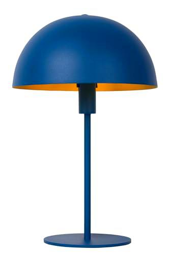 LUCIDE SIEMON - Lámpara de mesa - Ø 25 cm - 1xE14 - Azul