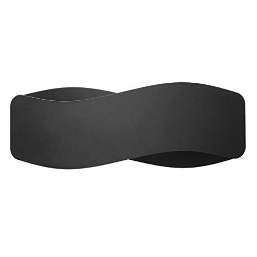 SOLLUX lighting Tila Lámpara de Pared Up &amp; Down, Negro, 40cm