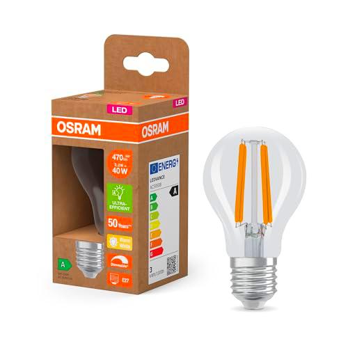 OSRAM Energy Class con forma de bombilla clásica, 2,2 W / 470 lm