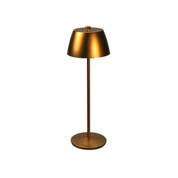 Konstsmide Lámpara de mesa LED Éze | cobre mate | interior y exterior | inalámbrica | 11 x 32 x 11 cm | 7840-901