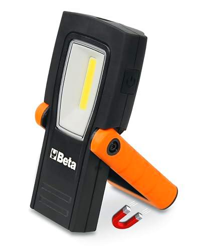 BETA 1838COMPACT Linterna profesional LED Potente IP65 Compacta Recargable con 2 Emisiones Luminosas y 3 Intensidades
