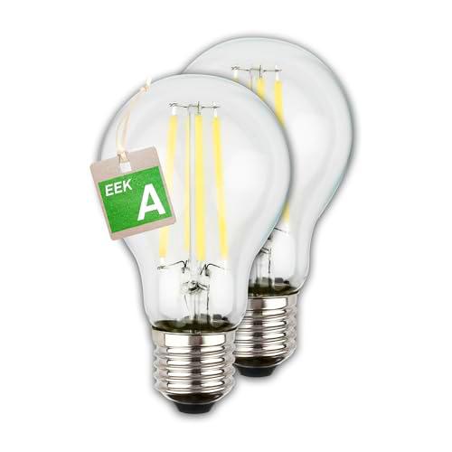 Briloner - EEK A Juego de 2 bombillas LED de filamento E27 A60