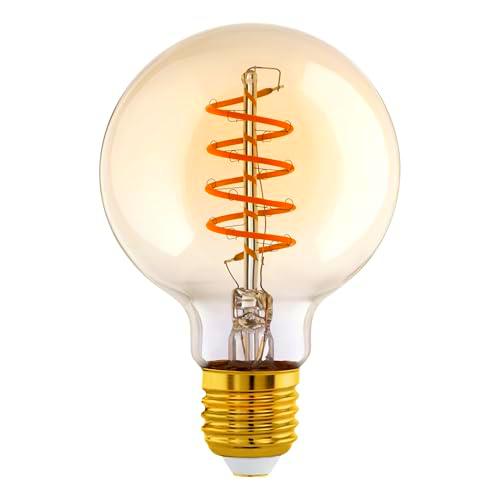 EGLO Bombilla esférica LED E27, regulable, diseño en espiral