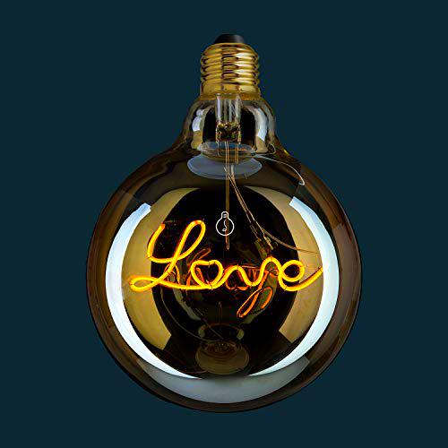 AMARCORDS - Bombilla Led regulable, filamento con la inscripción LOVE