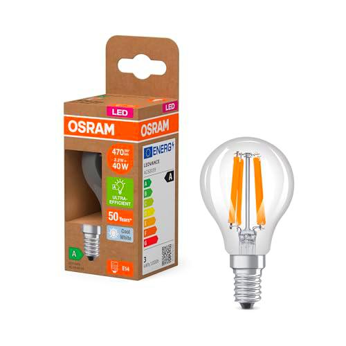 OSRAM Energy Class en forma clásica de mini bola, 2,2 W / 470 lm
