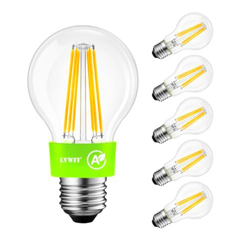 LVWIT Bombillas LED E27 de Filamento (Casquillo Gordo)