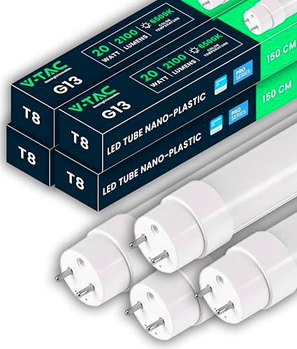 V-TAC 4x Tubos LED 150 CM - T8 G13-20W - 2100 Lúmenes