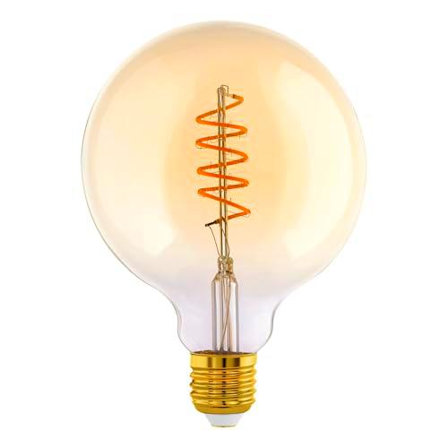 Eglo Bombilla esférica LED E27, regulable, diseño en espiral