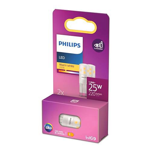 Philips LED - Bombilla LED, Cápsula LED, G9, Luz Blanca Cálida