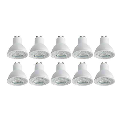 Megaman GU10 Regulable 4.5 Watt, 2800K Temperatura De Color Bombilla LED De 10 Piezas