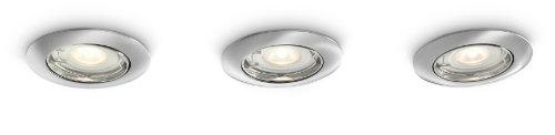 Philips Nash - Foco de pared LED, 3 x 50 W, 220 V, color cromado